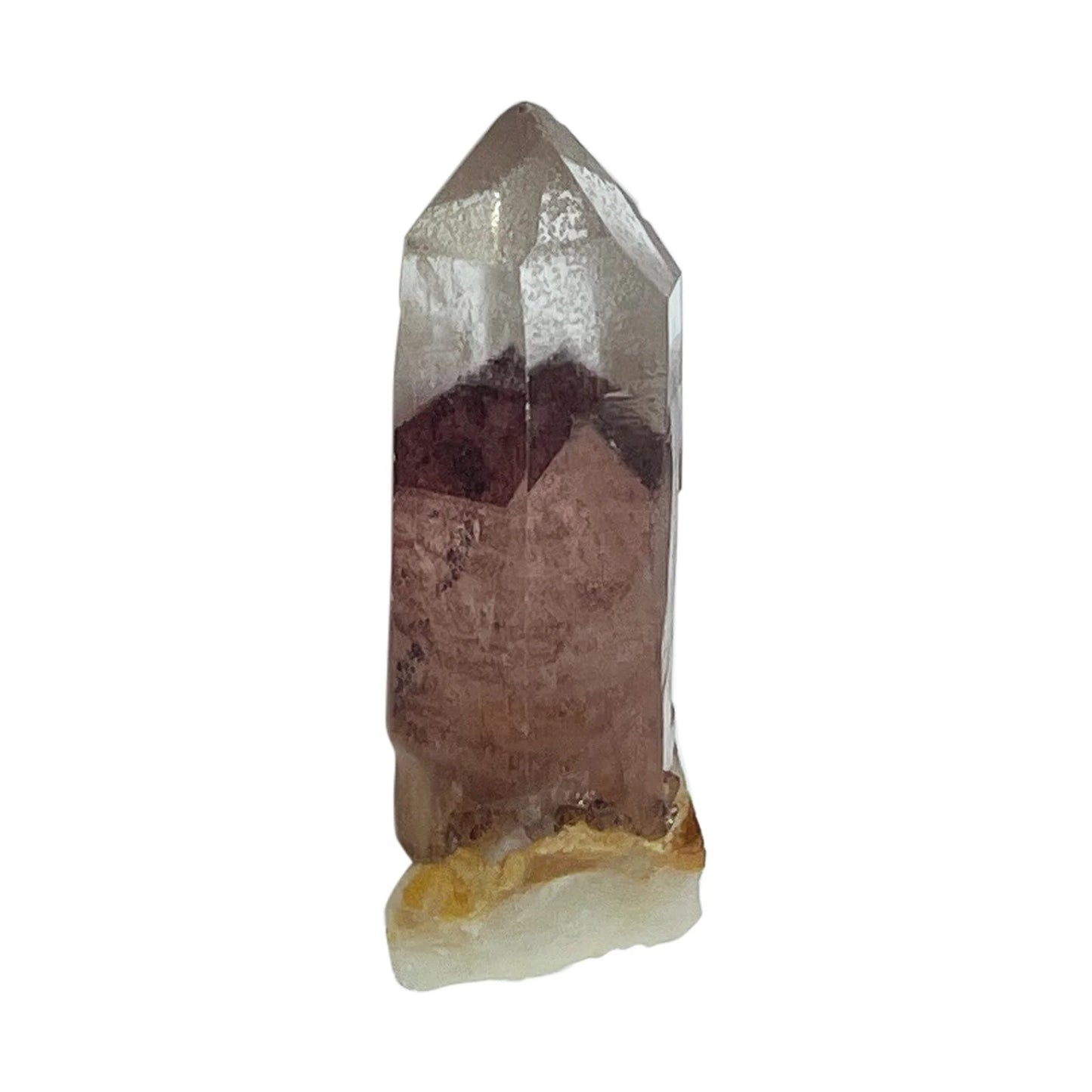 Natural Red Phantom Quartz Crystal Mineral Specimen Rare Healing Gemstone for Meditation & Energy Work RCR303