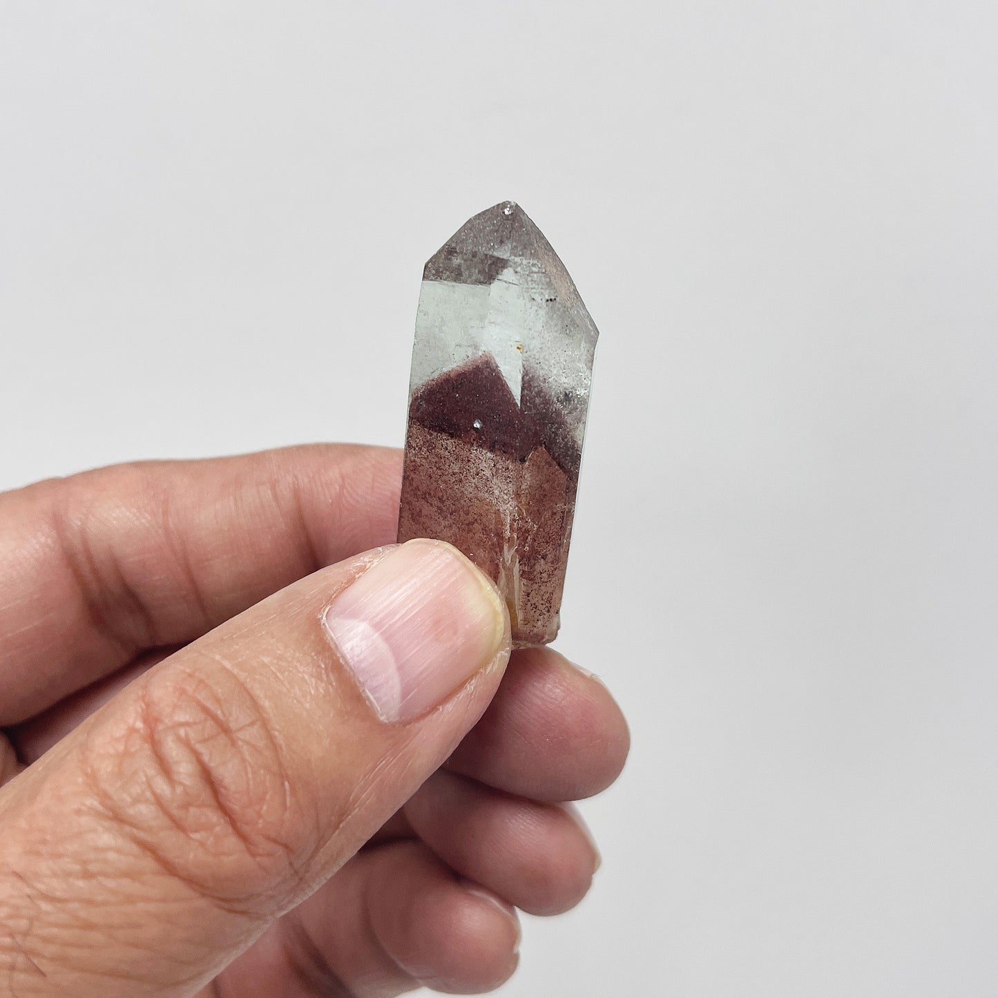 Red Phantom Quartz Crystal Gemstone Mineral Specimen-Gem Avenue