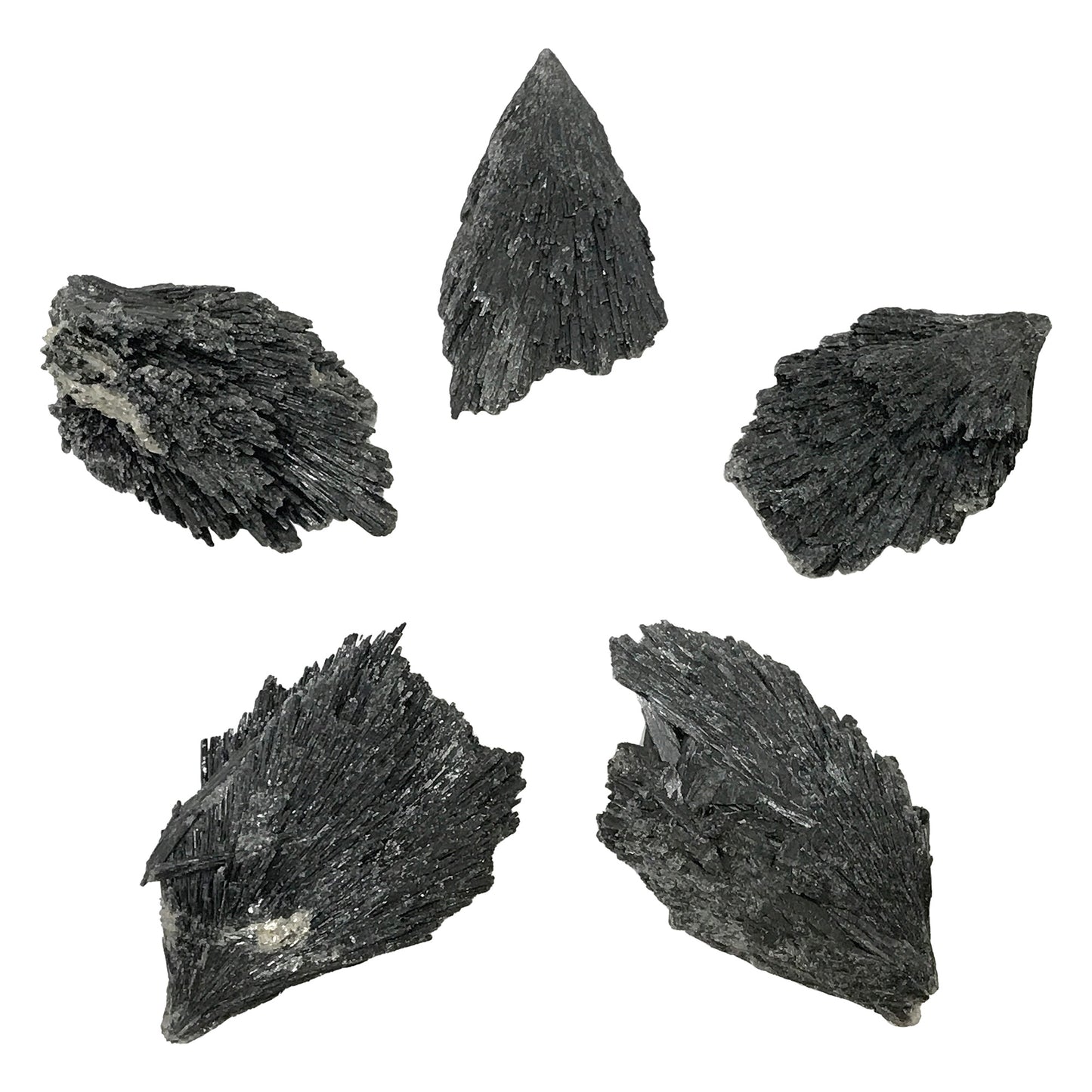 Natural Black Kyanite Blades – Raw Healing Crystals for Energy Clearing, Meditation & Spiritual Protection – Gemstone Blades for Grids & Crafts - RCR307