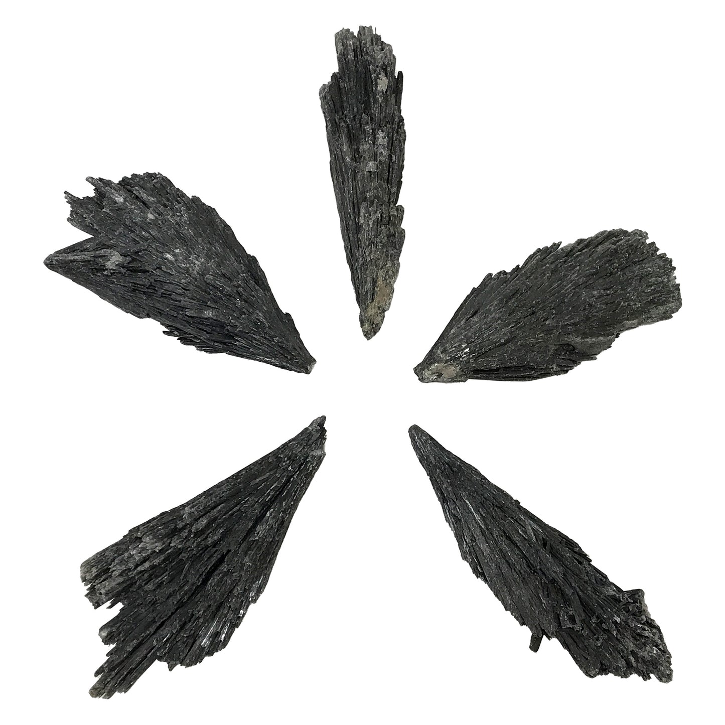 Natural Black Kyanite Blades – Raw Healing Crystals for Energy Clearing, Meditation & Spiritual Protection – Gemstone Blades for Grids & Crafts - RCR307