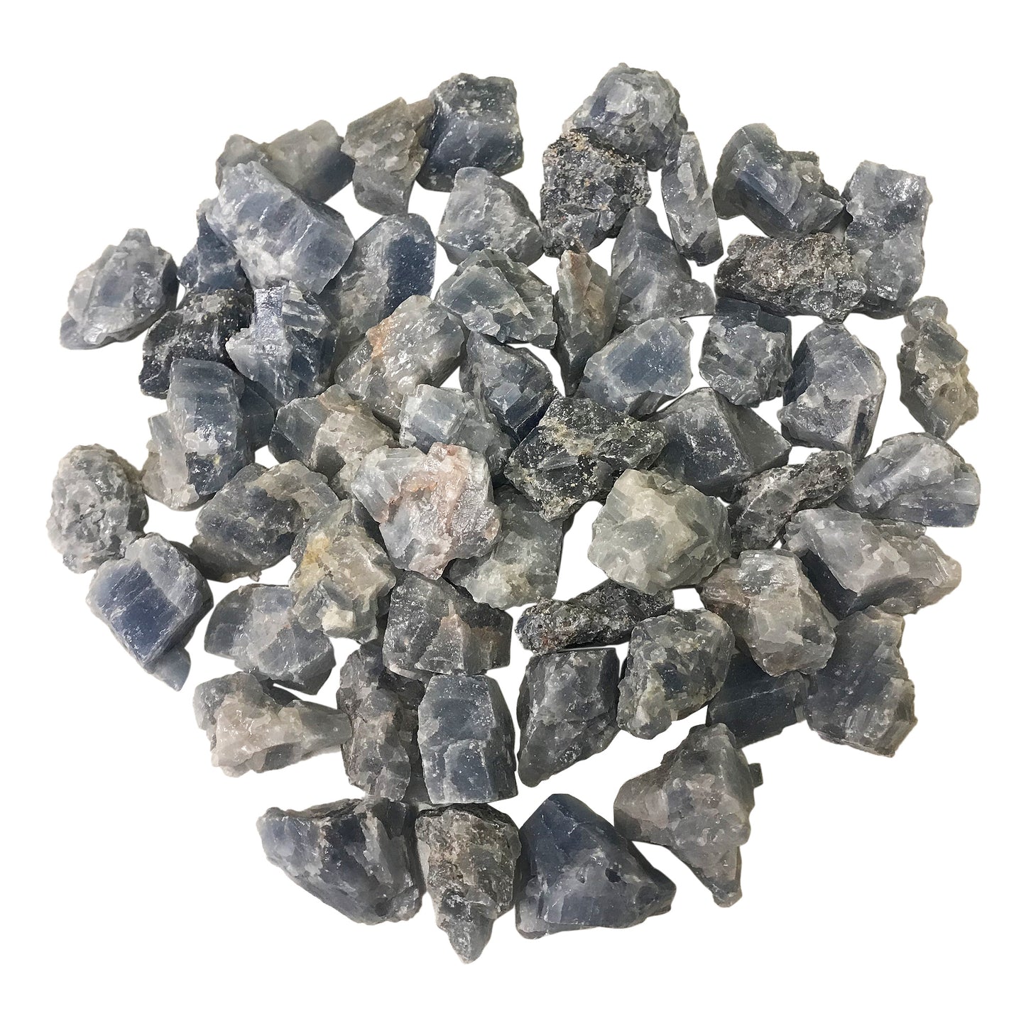 1/2 Lb Genuine Natural Rough Blue Calcite Crystal Gemstones - Gem Avenue