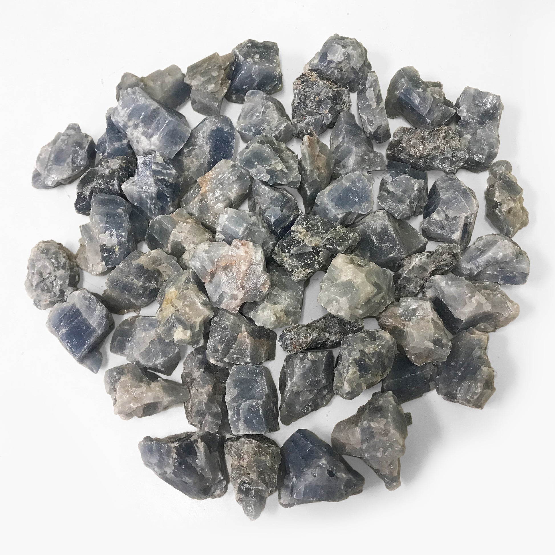 1/2 Lb Genuine Natural Rough Blue Calcite Crystal Gemstones - Gem Avenue