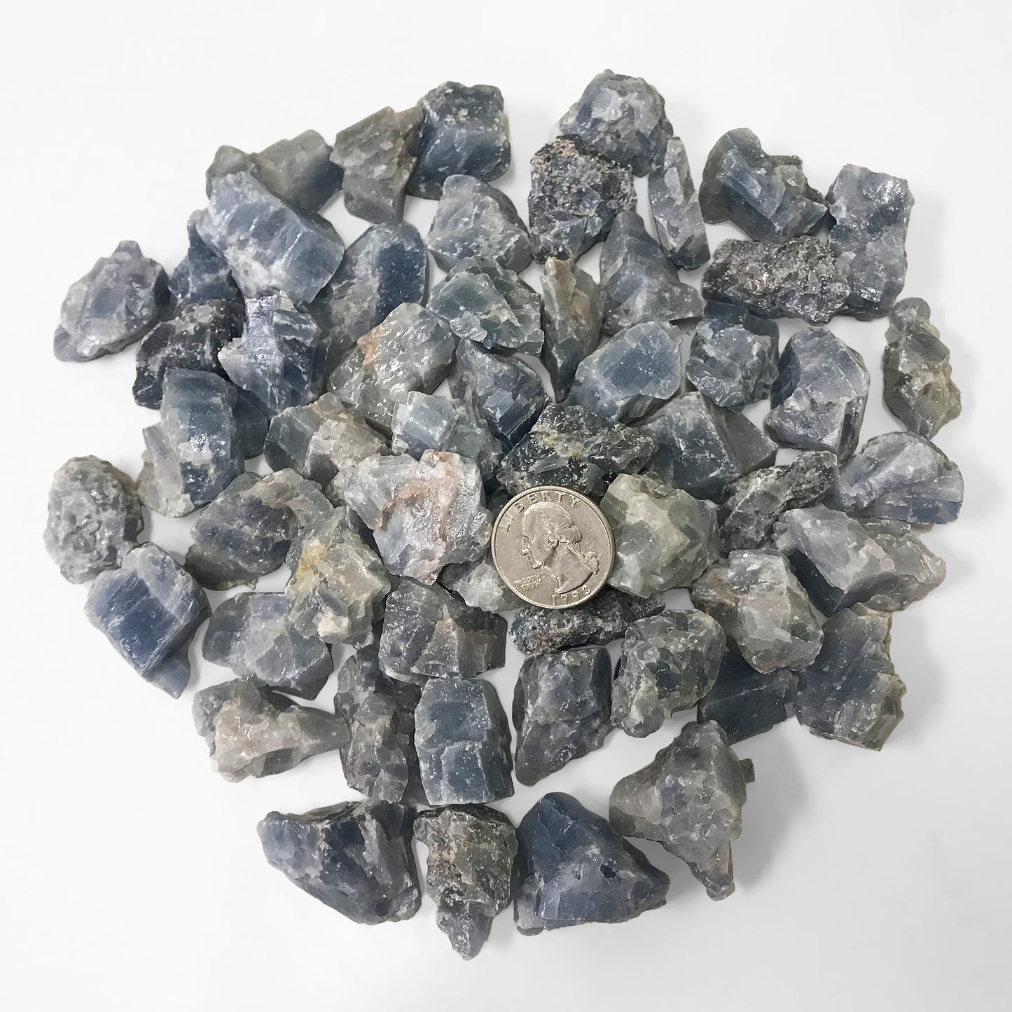 1/2 Lb Genuine Natural Rough Blue Calcite Crystal Gemstones - Gem Avenue