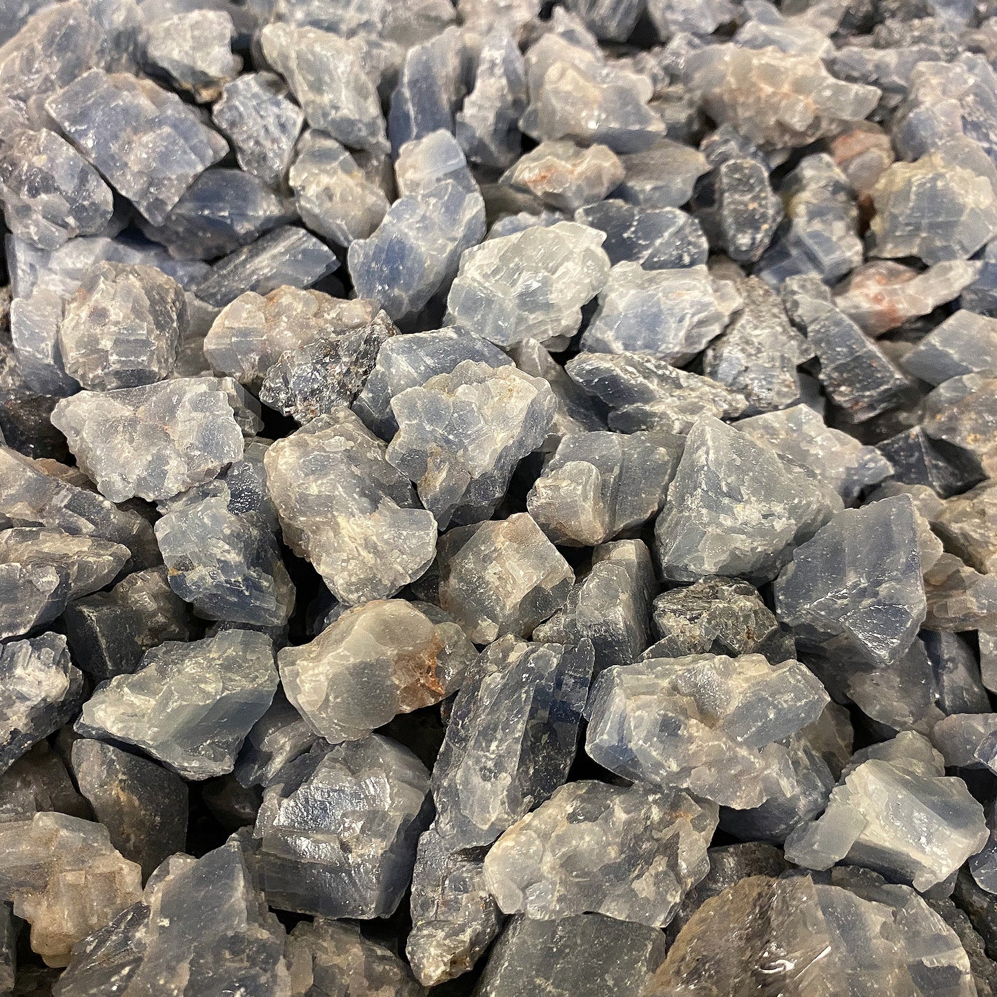 1/2 Lb Genuine Natural Rough Blue Calcite Crystal Gemstones - Gem Avenue