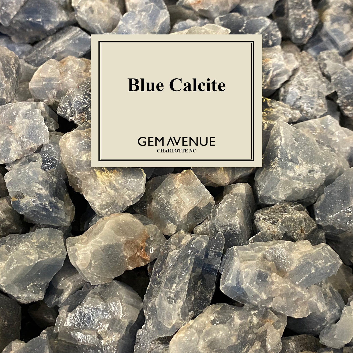 1/2 Lb Genuine Natural Rough Blue Calcite Crystal Gemstones - Gem Avenue