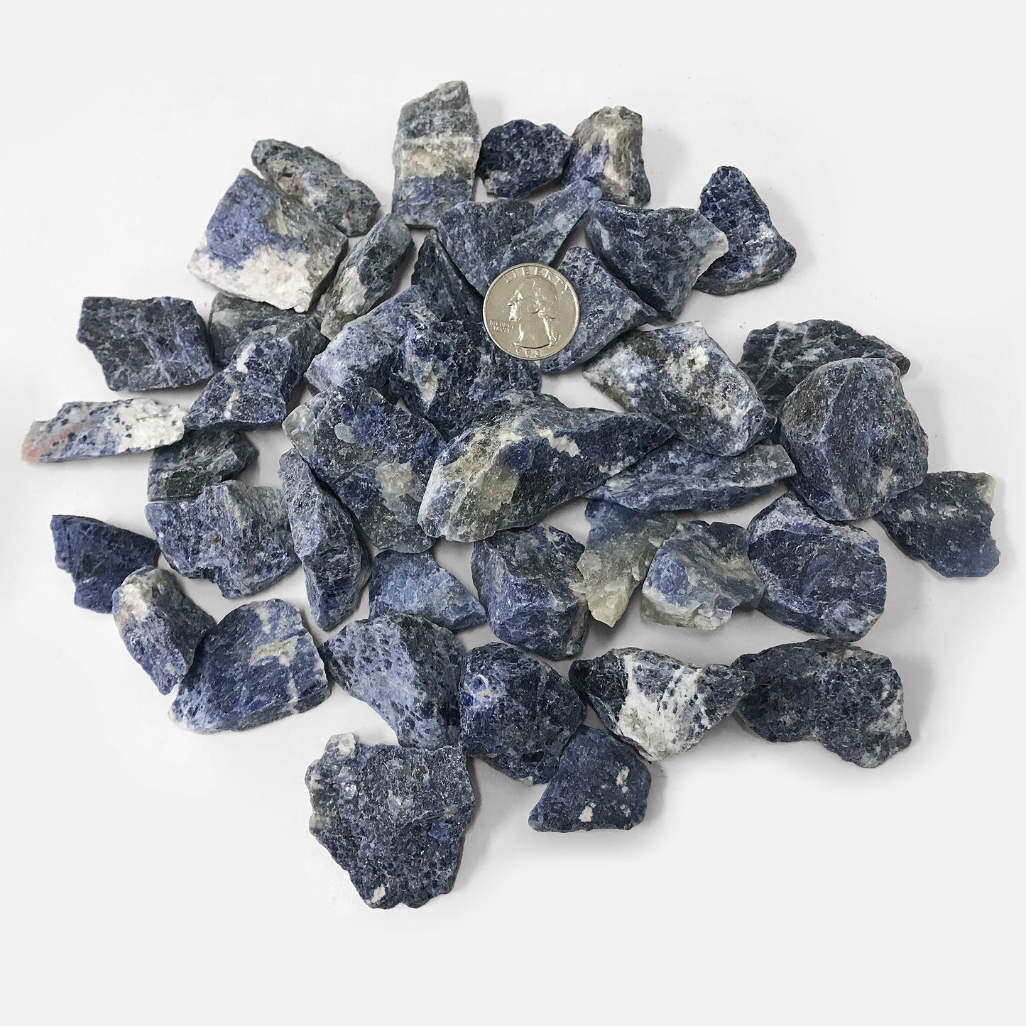 1/2 Lb Genuine Natural Rough Sodalite Crystal Gemstones-Gem Avenu