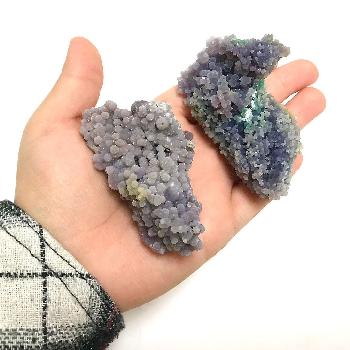 Natural Grape Agate Crystal Mineral Specimen Rare Purple Healing Stone for Meditation, Energy Work & Collectors