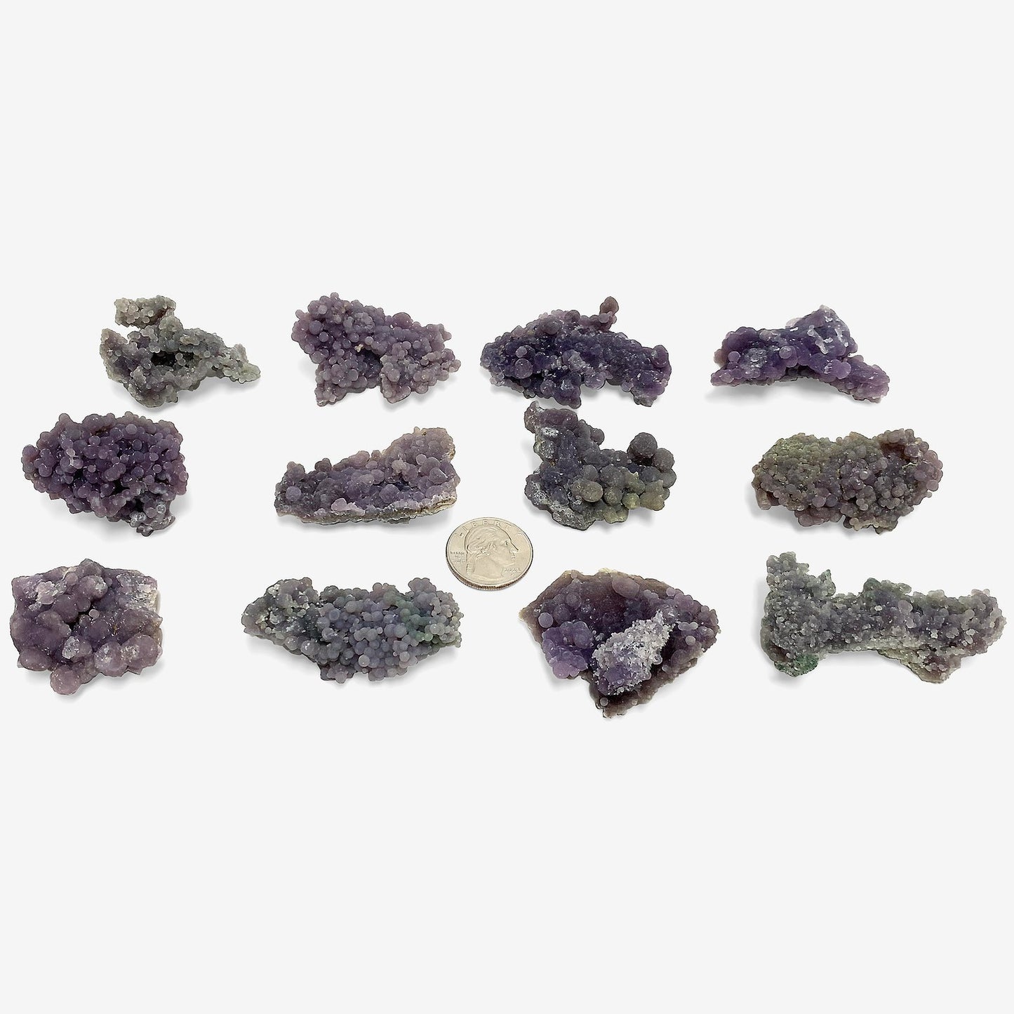 Natural Grape Agate Crystal Mineral Specimen Rare Purple Healing Stone for Meditation, Energy Work & Collectors