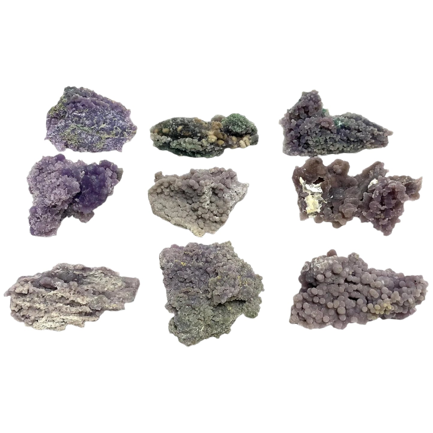 Natural Grape Agate Crystal Mineral Specimen Rare Purple Healing Stone for Meditation, Energy Work & Collectors