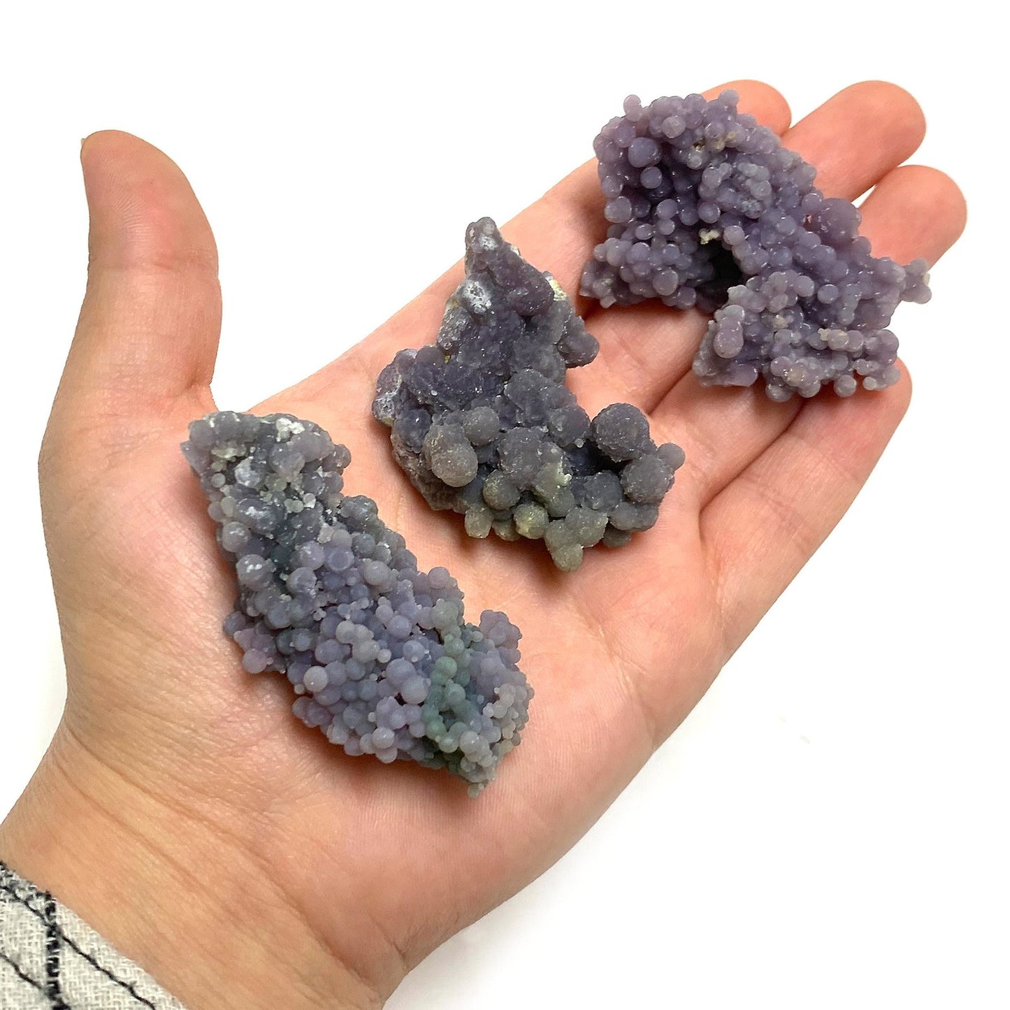Natural Grape Agate Crystal Mineral Specimen Rare Purple Healing Stone for Meditation, Energy Work & Collectors