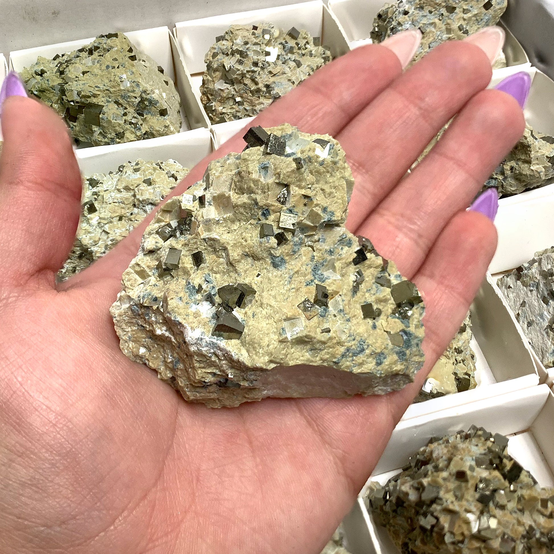 Natural Pyrite Crystal Gemstone Mineral Specimen - Gem Avenue