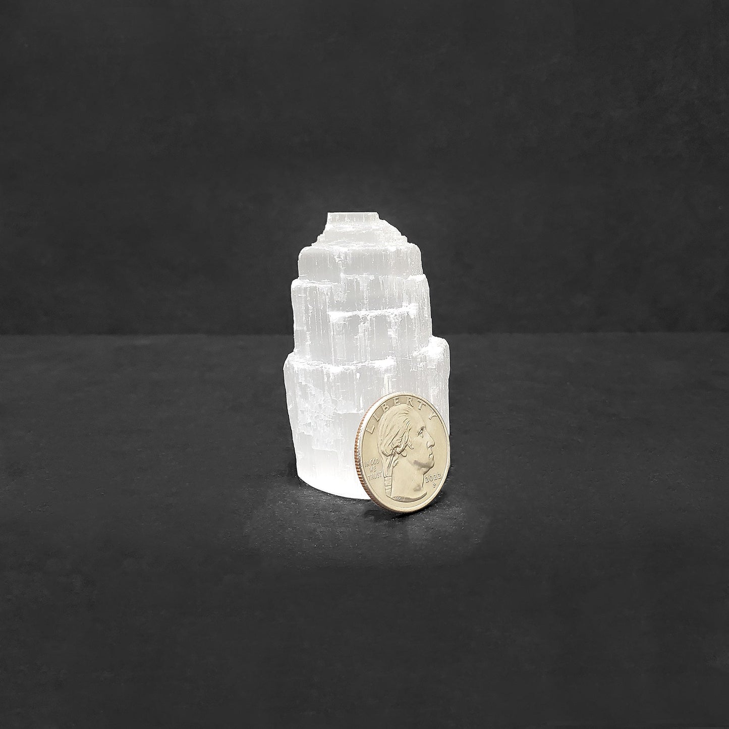 Self Standing Selenite Crystal Pagoda Tower-Gem Avenue