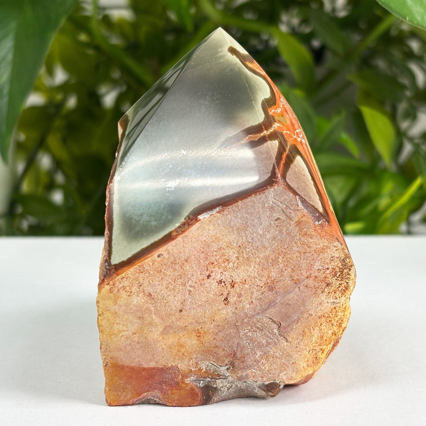Natural Polychrome Jasper Crystal Gemstone Obelisk Tower Point - Gem Avenue