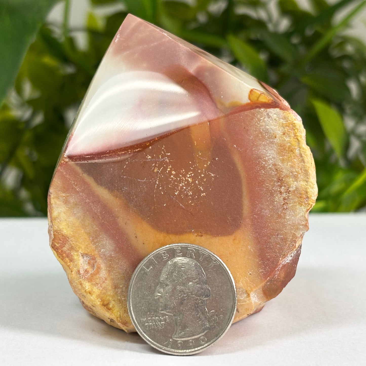 Natural Polychrome Jasper Crystal Gemstone Obelisk Tower Point -Gem Avenue