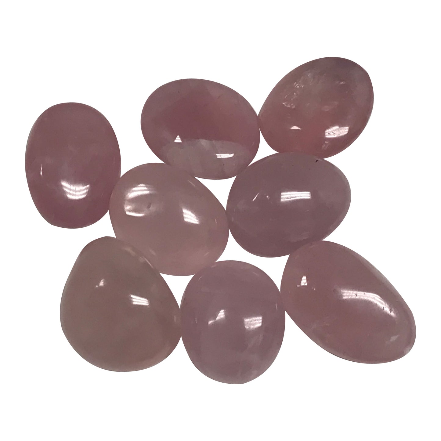 Natural Pink Rose Quartz Palm Stone Crystal Gemstone Collectible - Gem Avenue