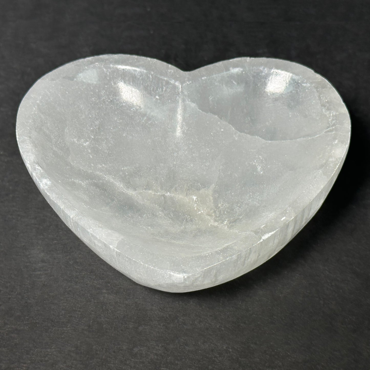 Selenite Heart Bowl Charging Crystal Gemstone-Gem Avenue