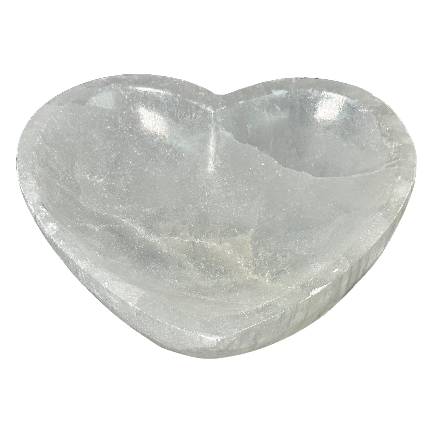 Selenite Heart Crystal Gemstone Charging Bowl - Gem Avenue