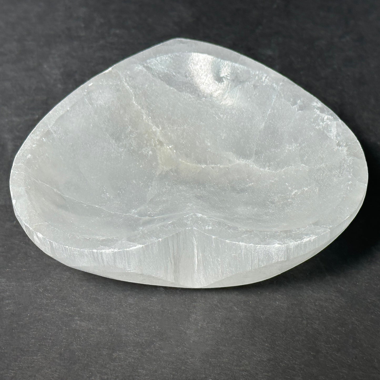 Selenite Heart Bowl Charging Crystal Gemstone-Gem Avenue