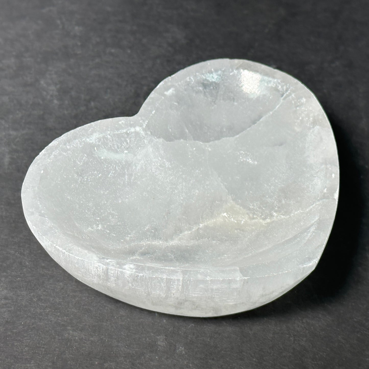Selenite Heart Bowl Charging Crystal Gemstone-Gem Avenue