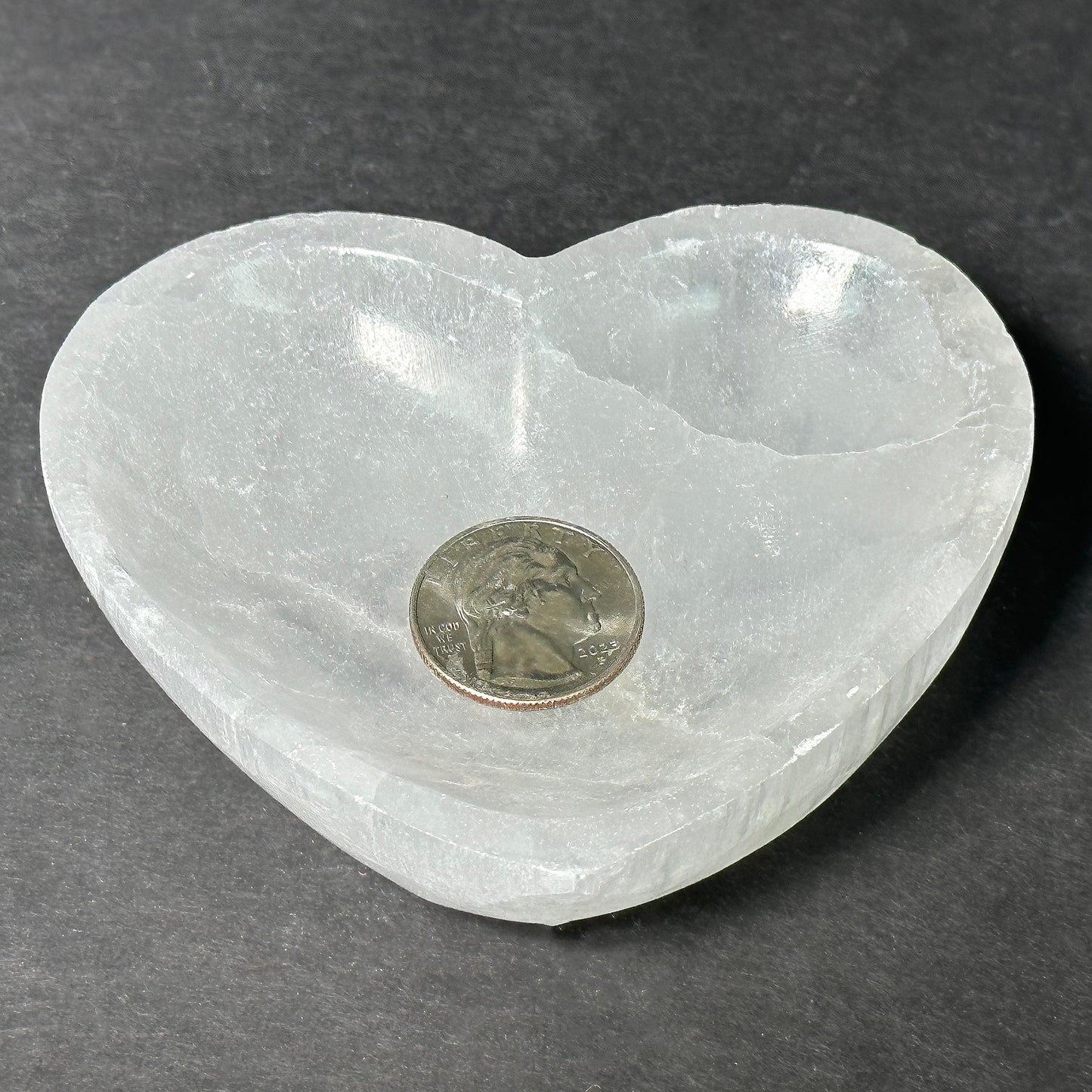 Selenite Heart Bowl Charging Crystal Gemstone-Gem Avenue