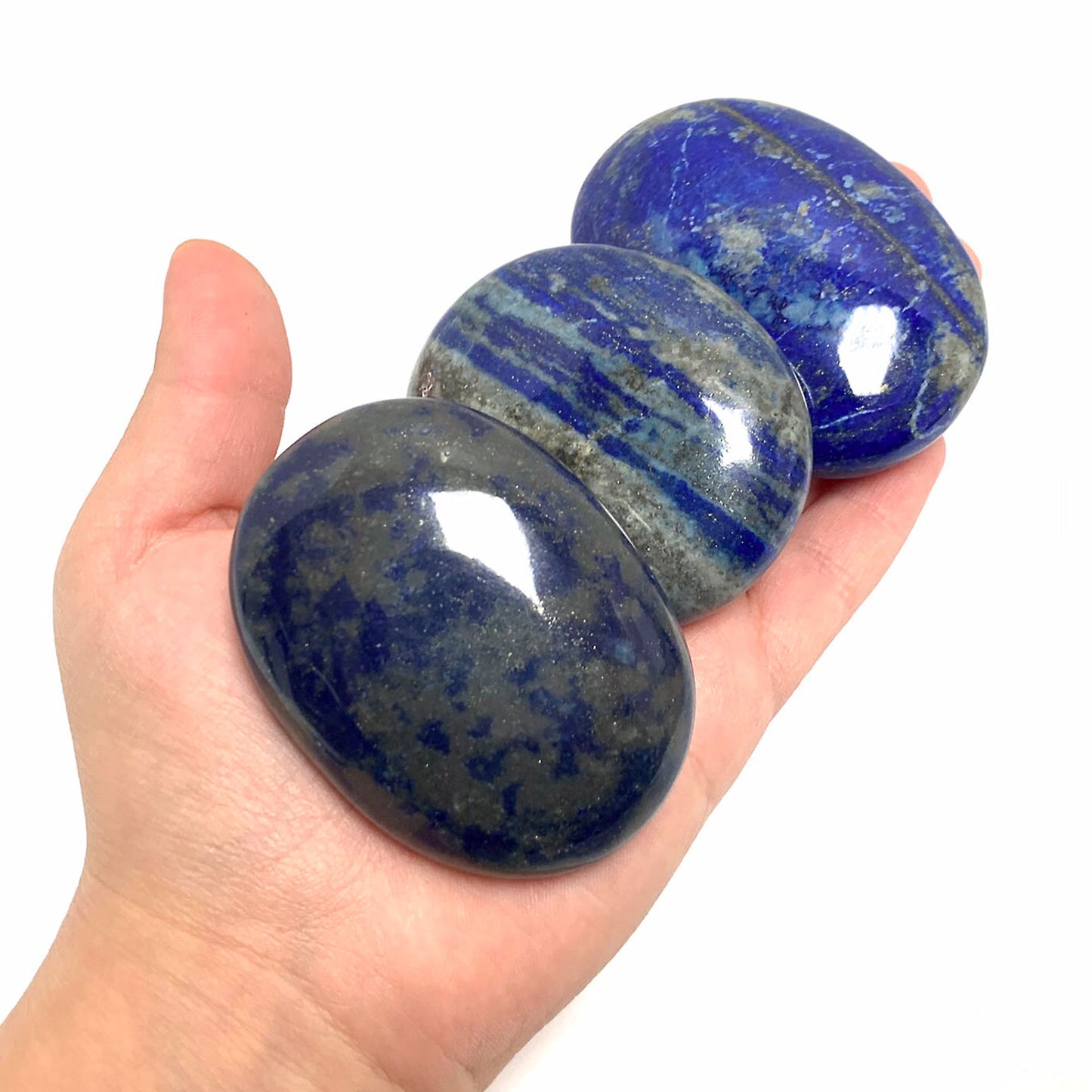 Lapis Lazuli Palm Stones Crystal Gemstone-Gem Avenue