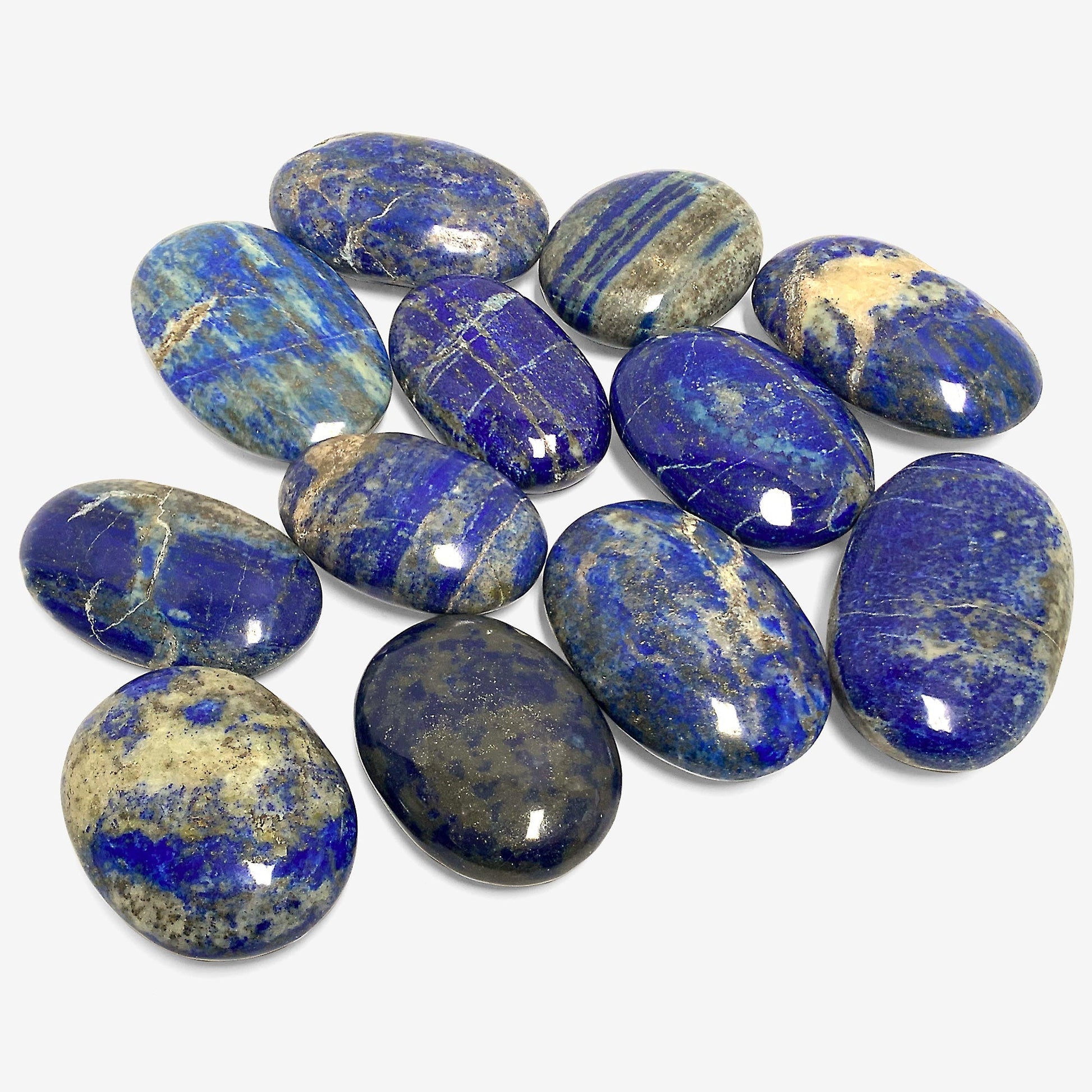 Lapis Lazuli Palm Stones Crystal Gemstone-Gem Avenue