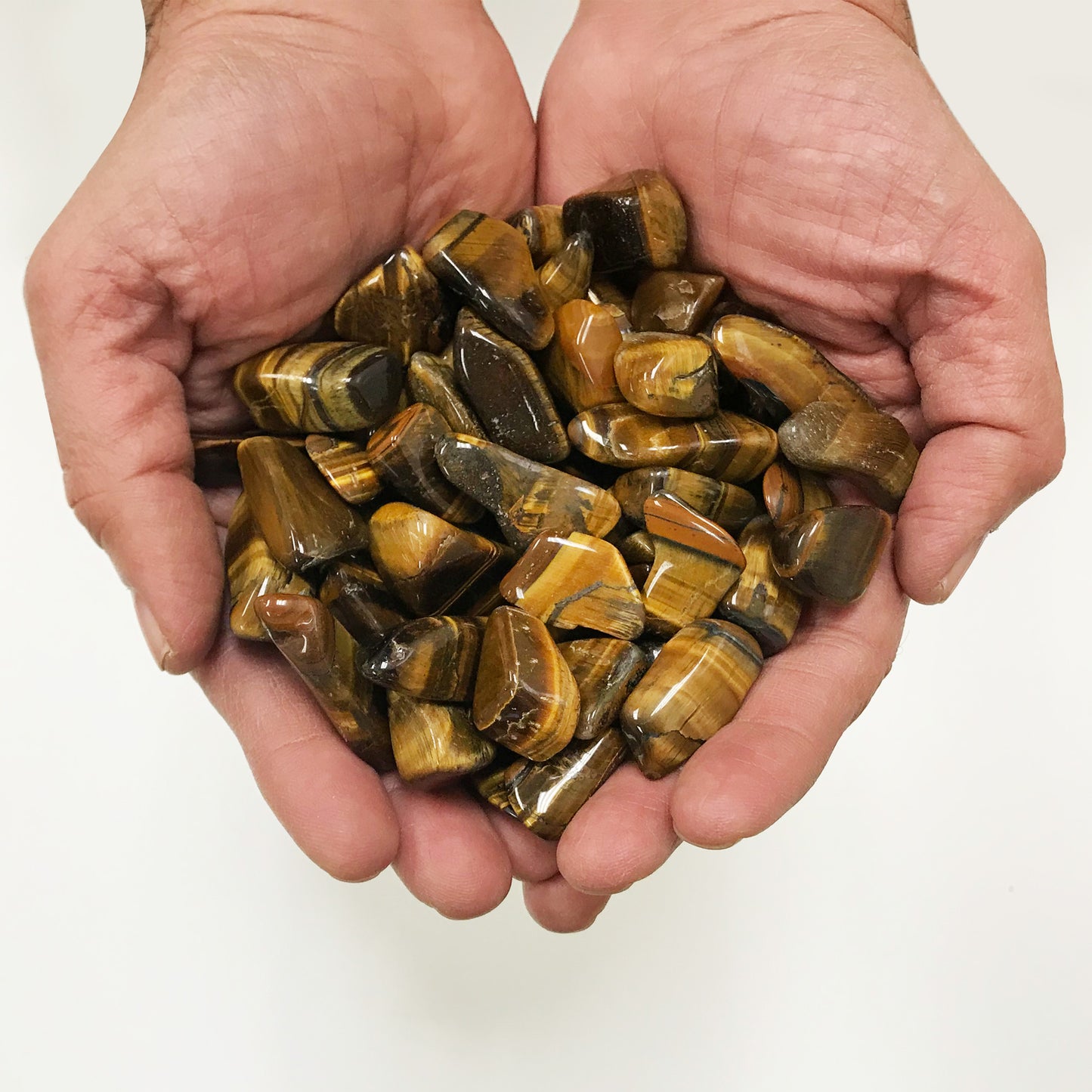 Natural Tiger Eye Tumbled Stone - Gem Avenue