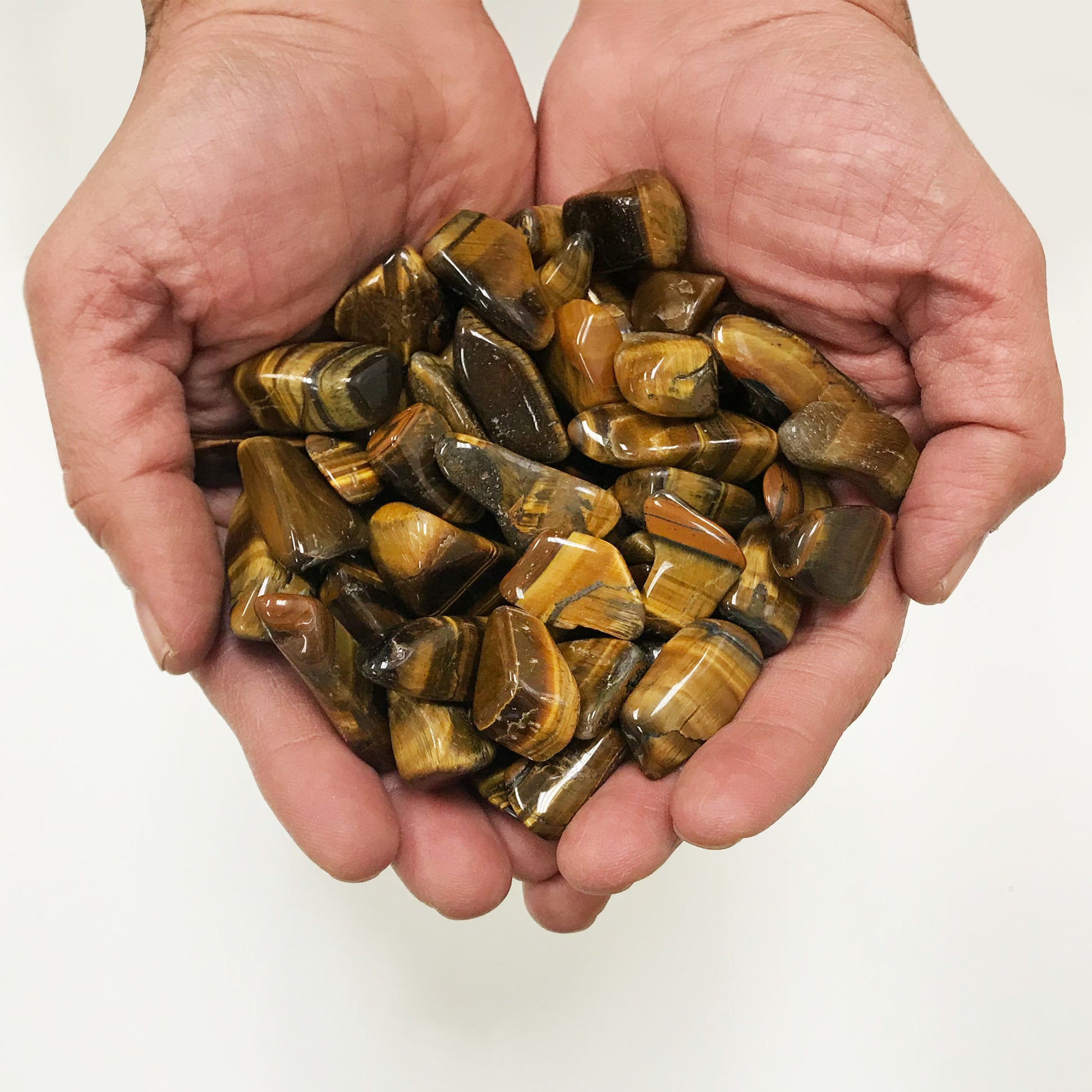 Natural Tiger Eye Tumbled Stone - Gem Avenue