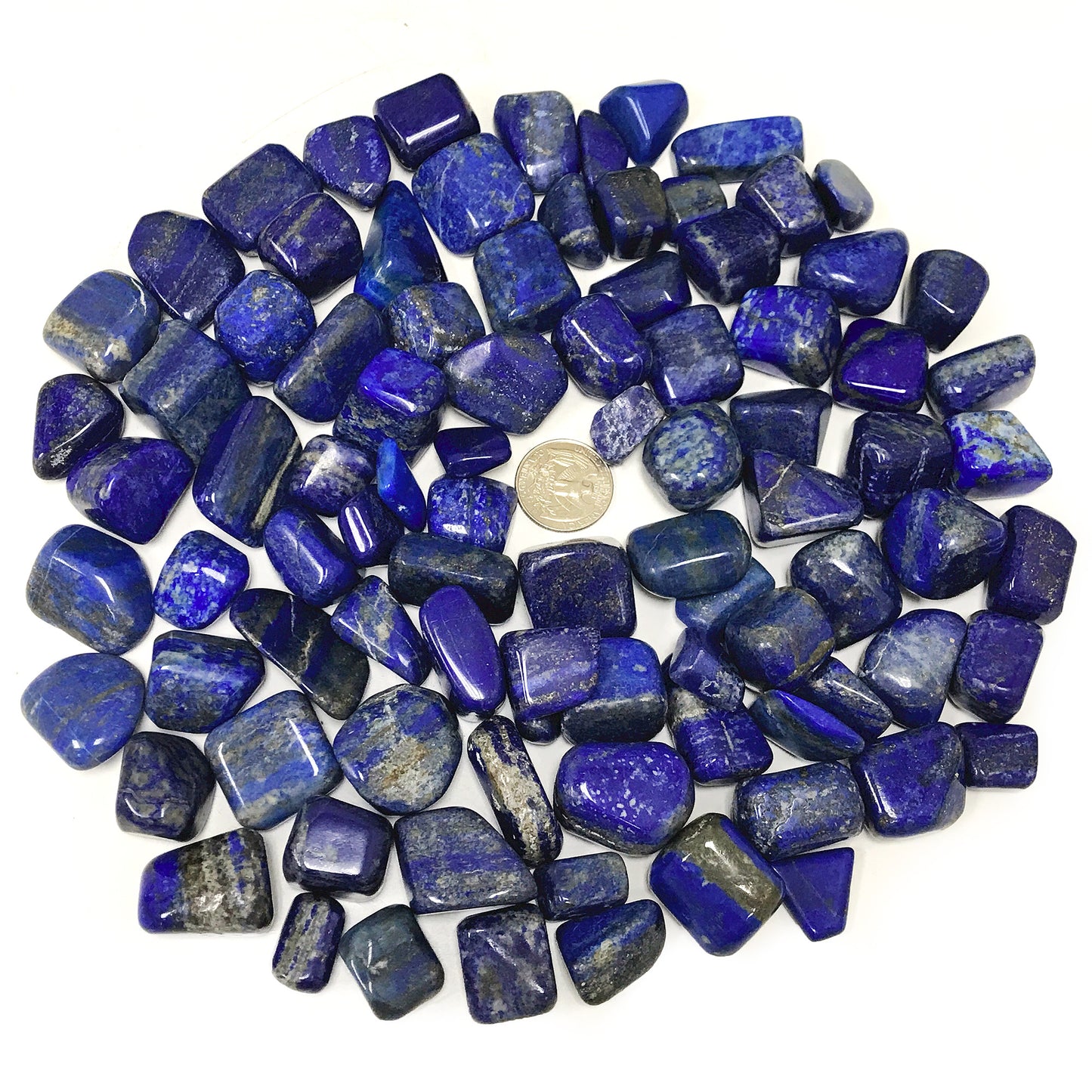 Royal Blue Lapis Lazuli Tumbled Stone - Gem Avenue