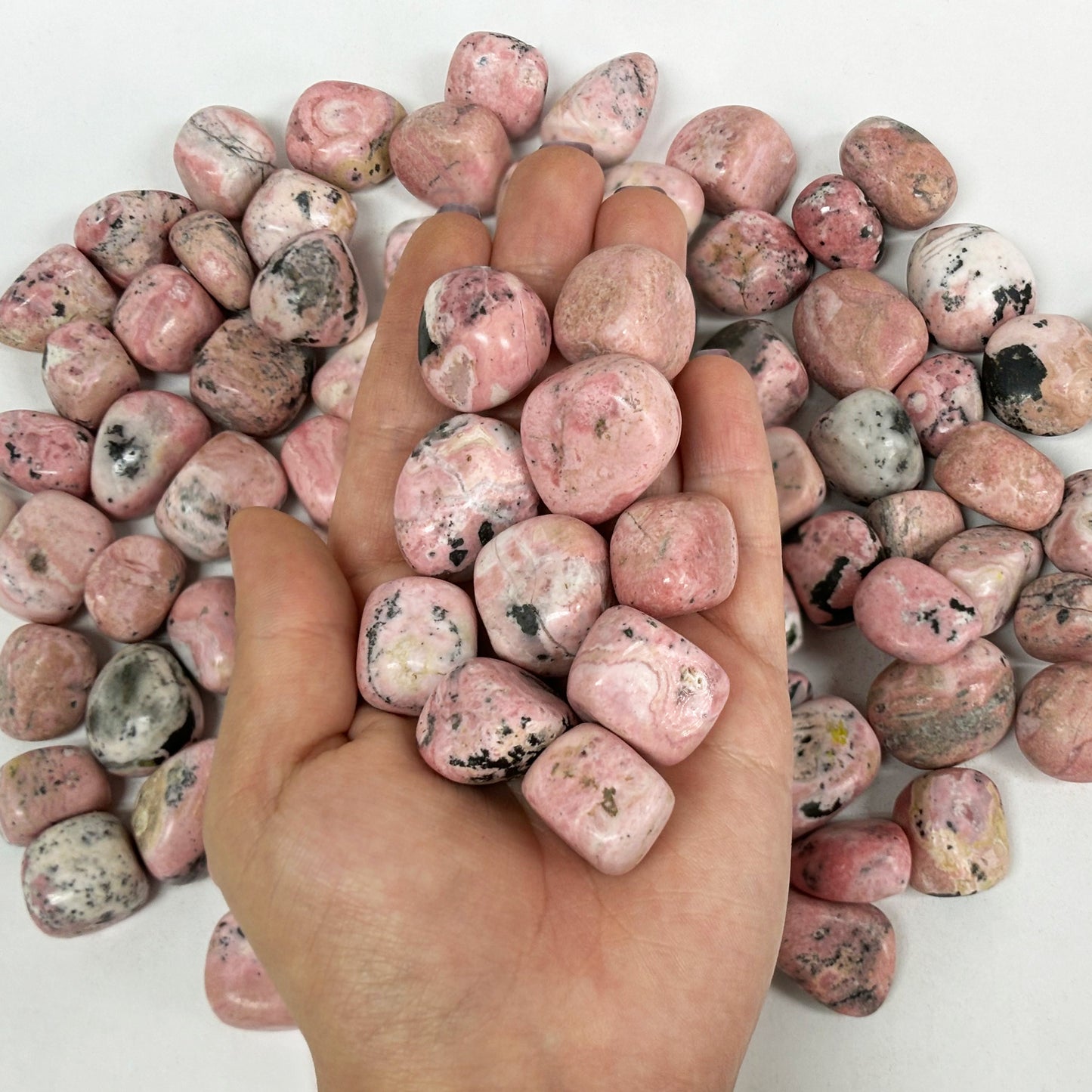 Polished Rhodochrosite Gemstone Tumbled Stone - Gem Avenue