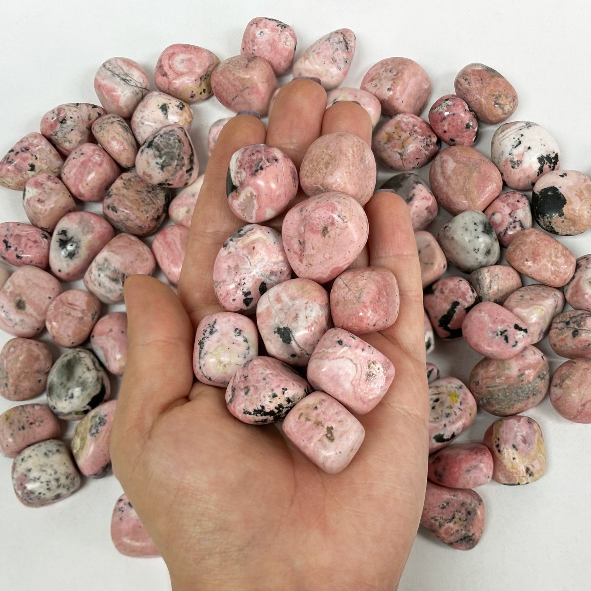 Polished Rhodochrosite Gemstone Tumbled Stone - Gem Avenue