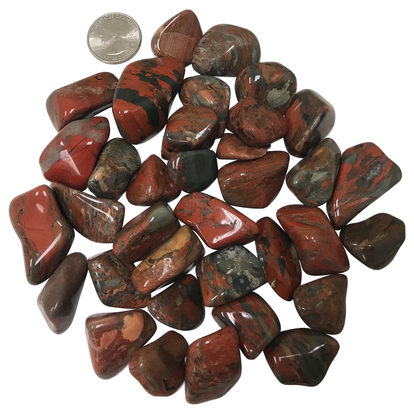 Jasper Tumbled Stone - Gem avenue