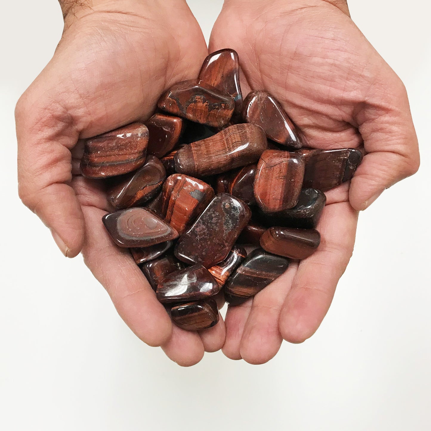 Red Tiger Eye Tumbled Stone - Gem Avenue