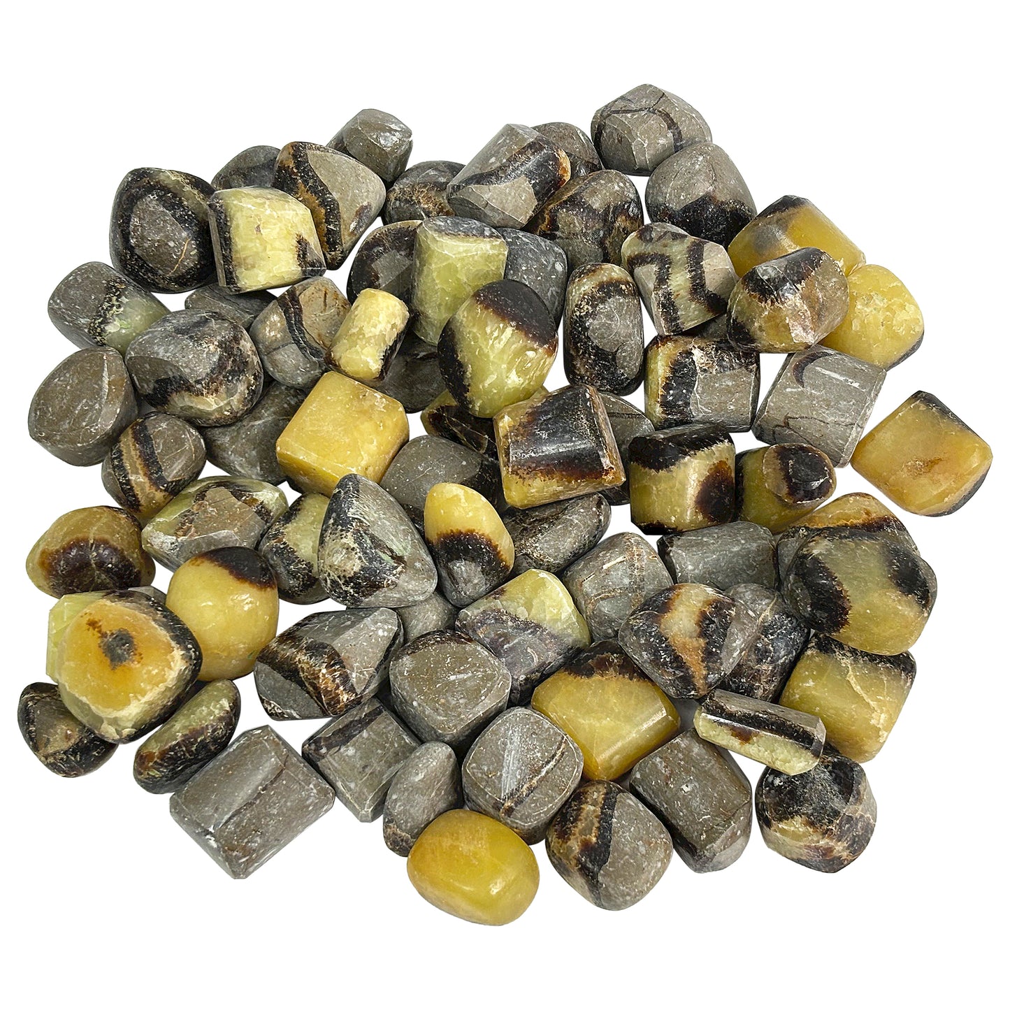 1 lb Polished Septarian Gemstone Tumbled Stones Healing Crystals Bulk