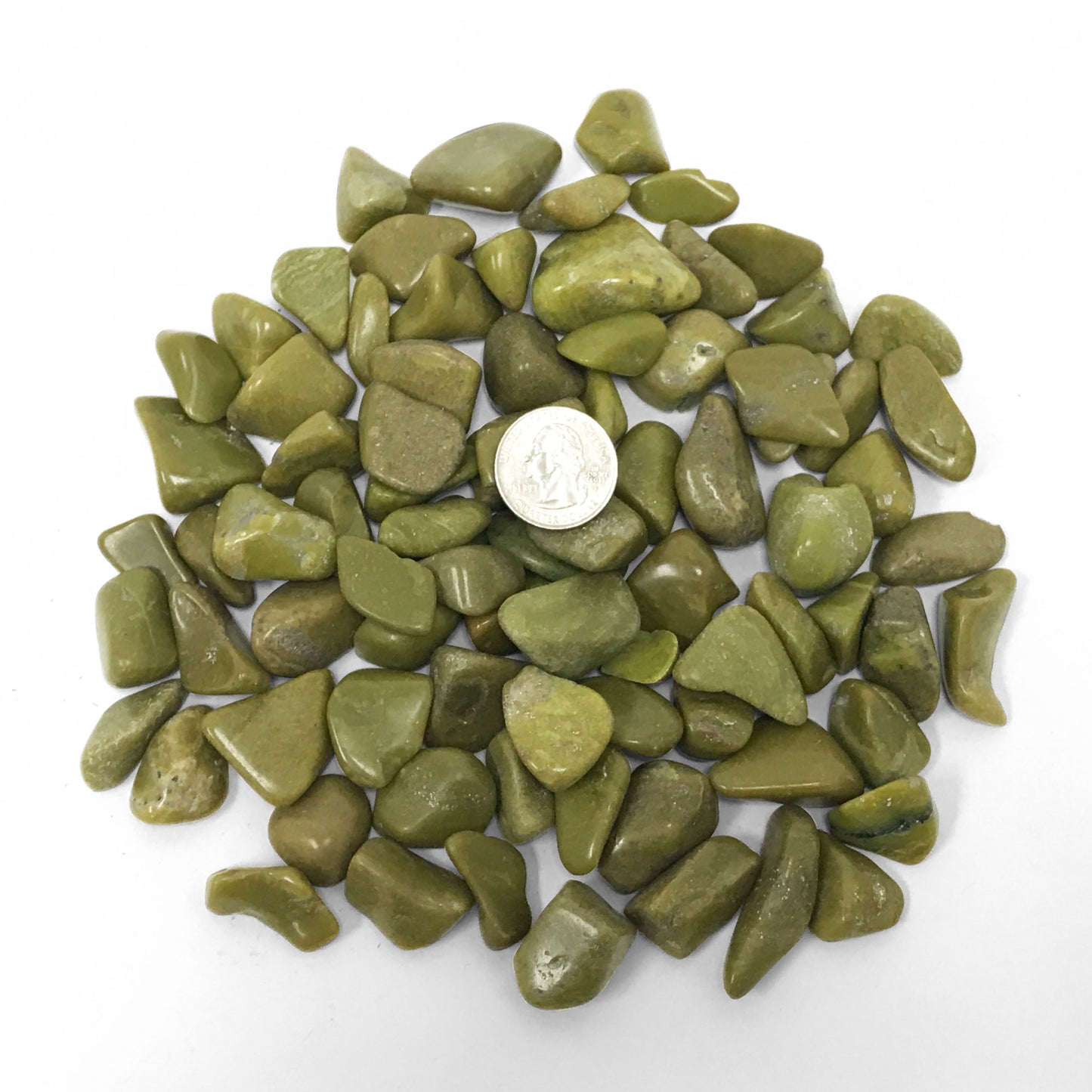 Natural Green Opal Tumbled Stone - Gem Avenue