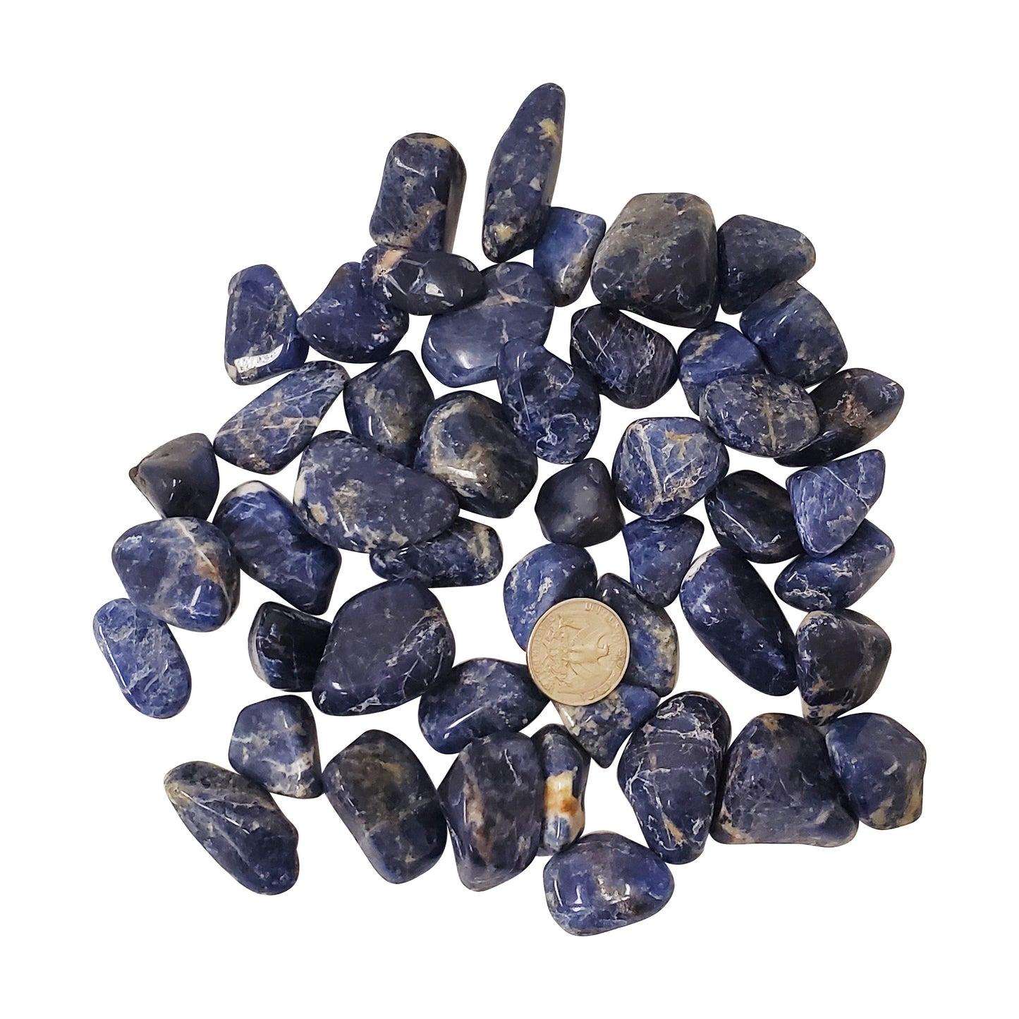 Sodalite Tumbled Stone Gemstone Crystal - Gem Avenue