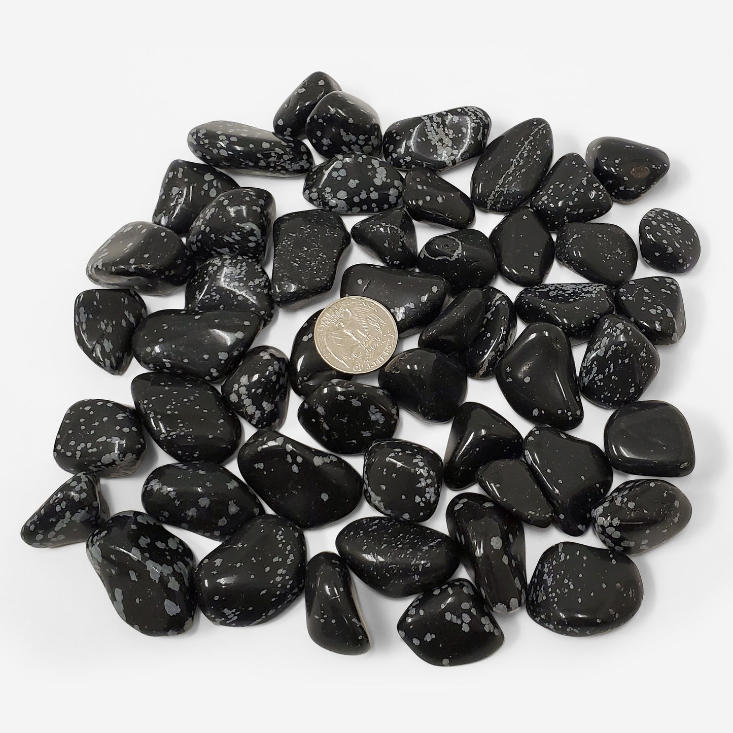 Snowflake Obsidian Tumbled Stone Gemstone Crystal - Gem Avenue