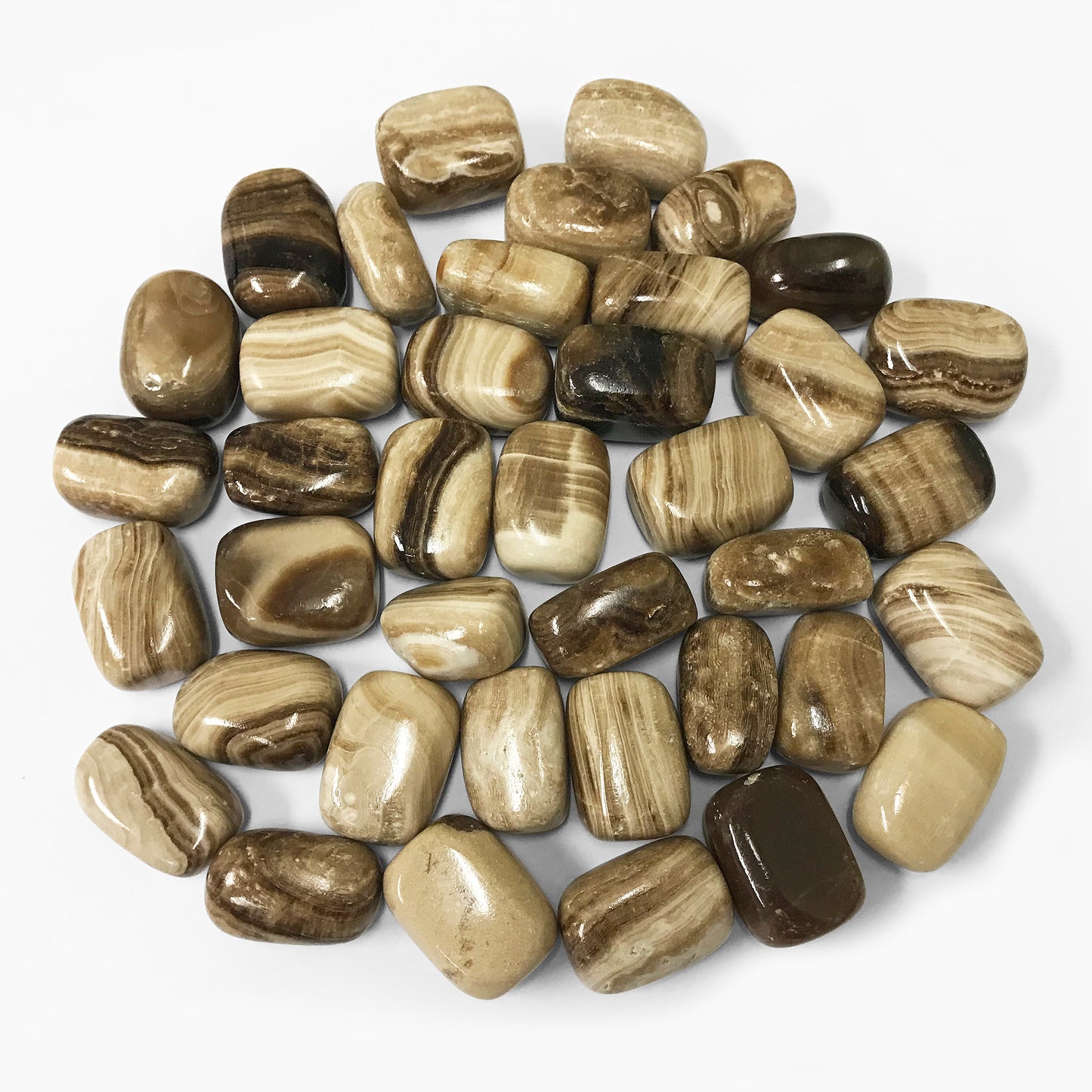 Chocolate Calcite Tumbled Stone - Gem Avenue