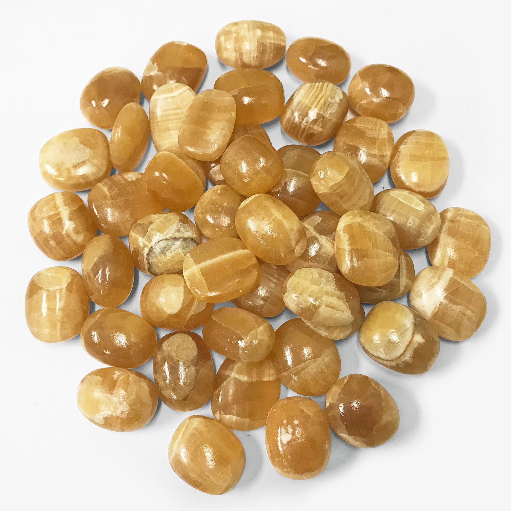 Honey Calcite Tumbled Stone - Gem Avenue