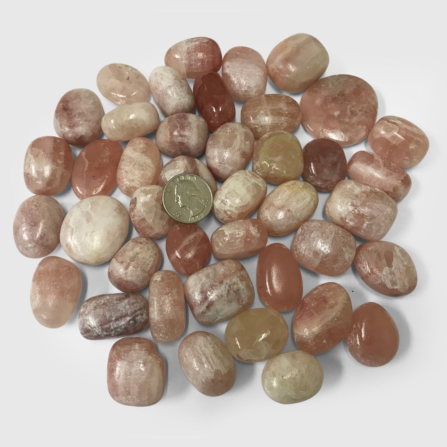 Rose Calcite Tumbled Stone - Gem Avenue