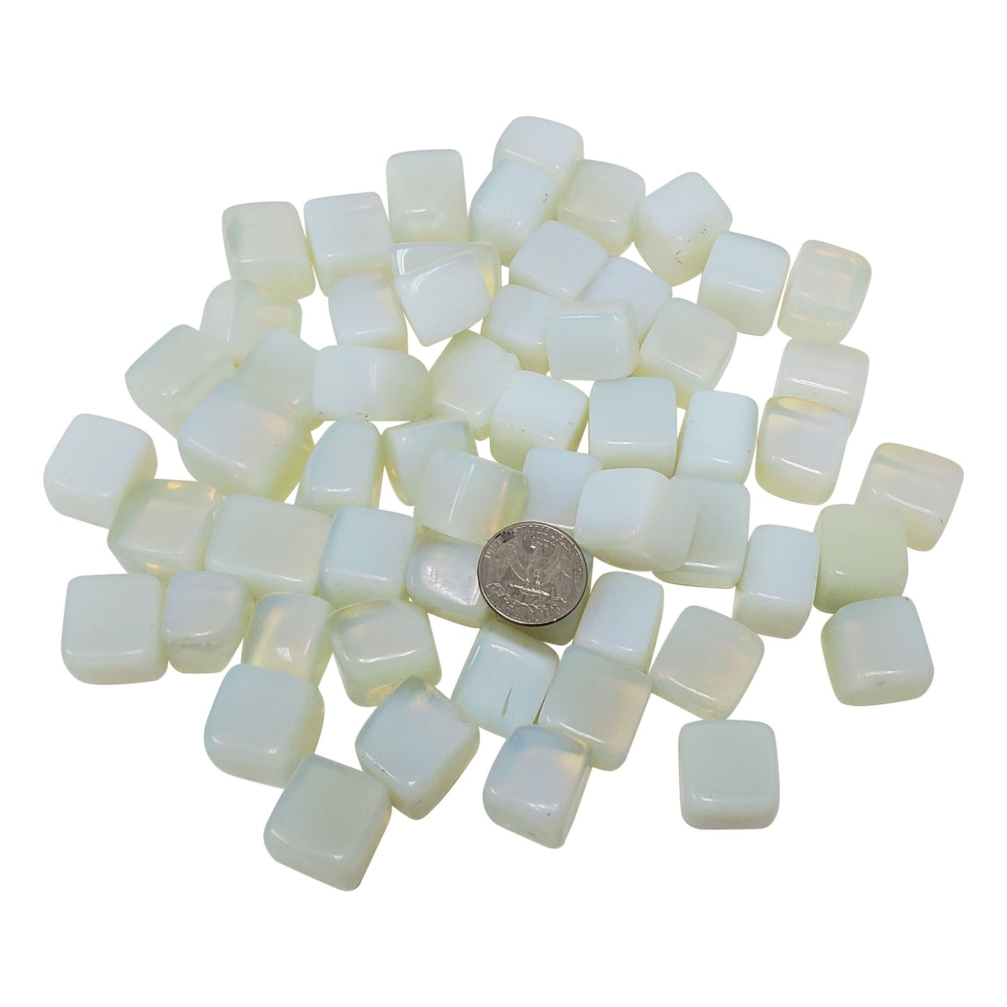 Rolled Opalite Cubes Stone - Gem Avenue