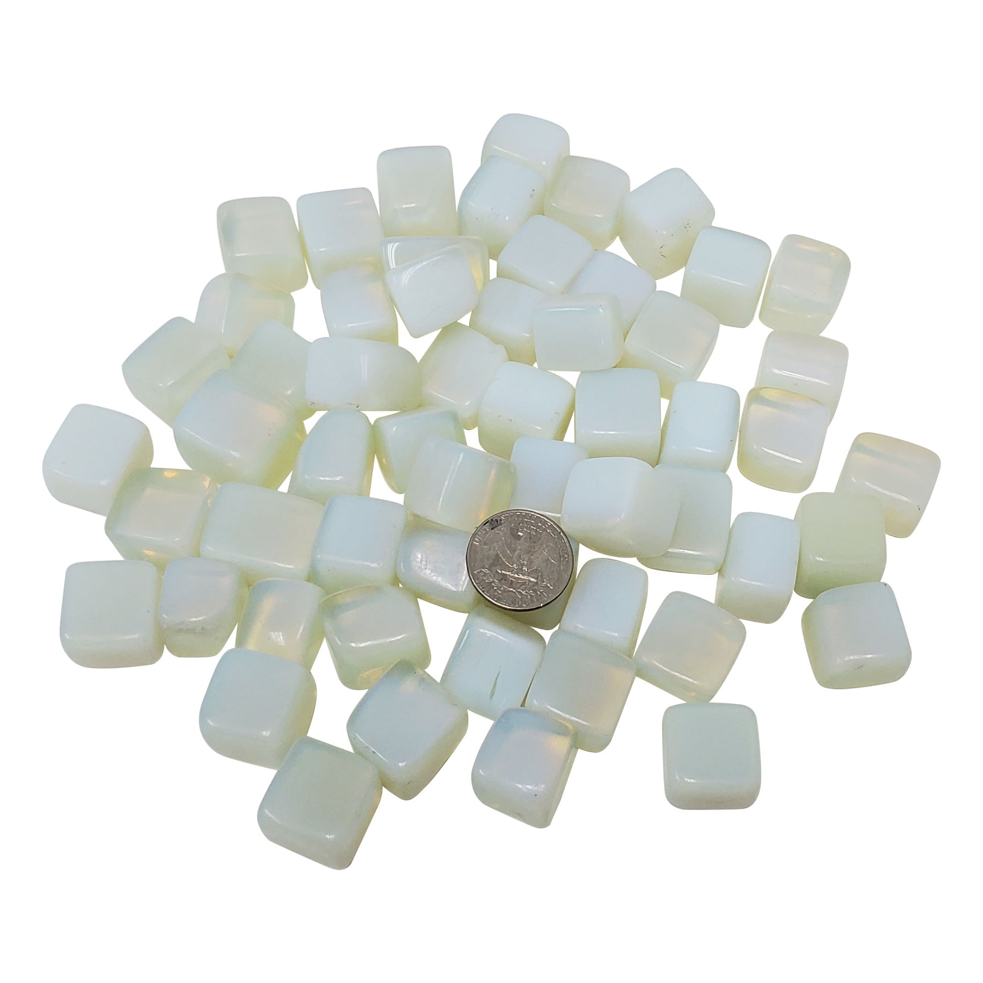 Rolled Opalite Cubes Stone - Gem Avenue
