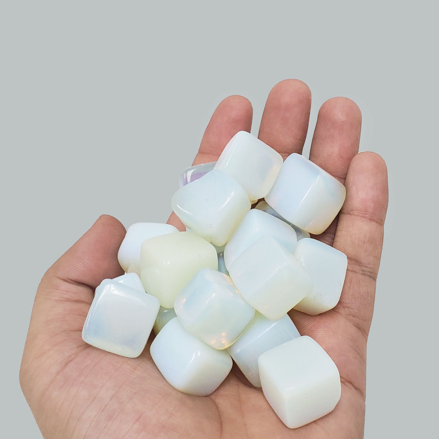 Rolled Opalite Cubes Stone - Gem Avenue