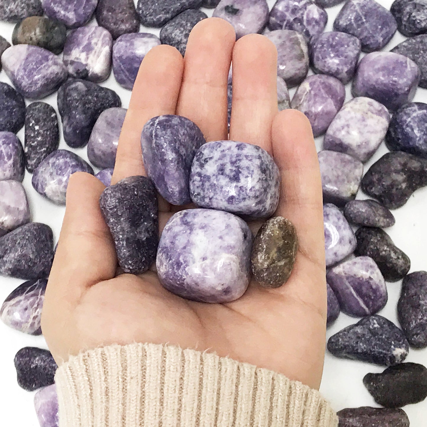 Lepidolite Tumbled Stone - Gem Avenue
