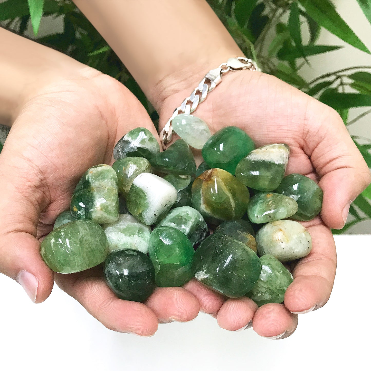Green Fluorite Tumbled Stone - Gem Avenue
