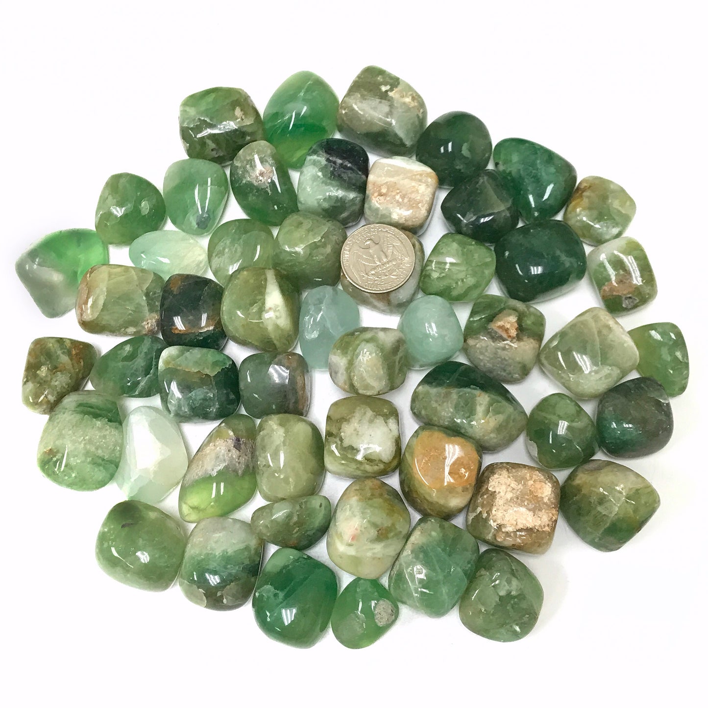 Green Fluorite Tumbled Stone - Gem Avenue