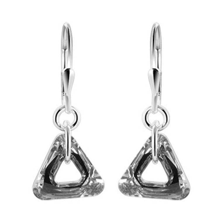 Argent Comet AB Austrian Crystals 925 Sterling Silver Drop Earrings - Gem Avenue