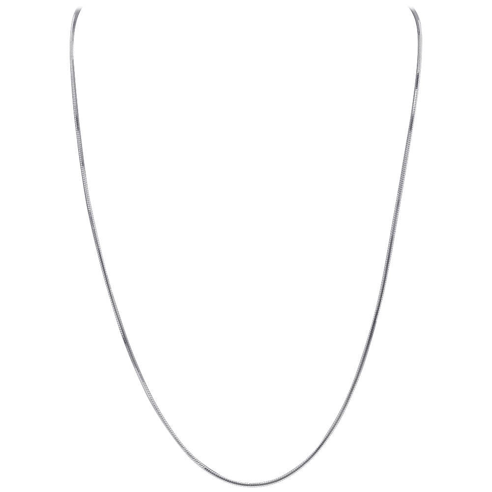 Italian 925 Sterling Silver Diamond-Cut Snake Chain Solid Necklace - Gem Avenue