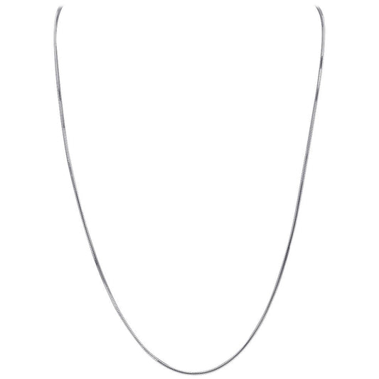 Italian 925 Sterling Silver Diamond-Cut Snake Chain Solid Necklace - Gem Avenue