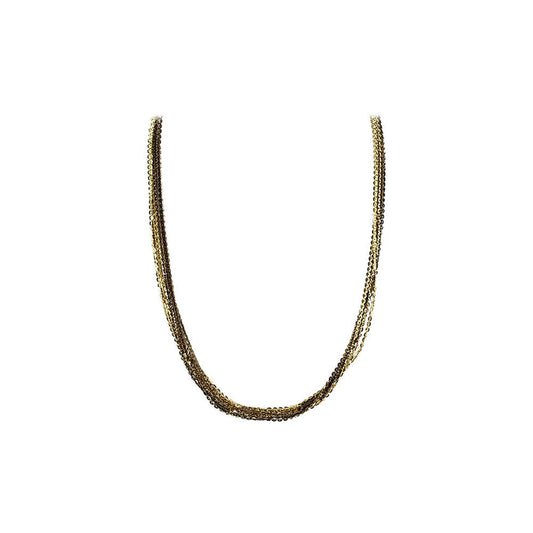 Italian .925 Sterling Silver Omega Six Chain Adjustable Necklace